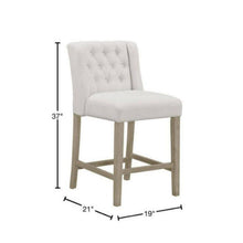Load image into Gallery viewer, Glamour Home Chesterfield Barstool Set of Two in Beige
