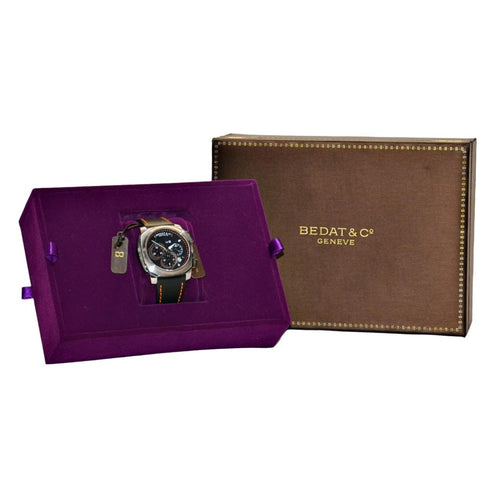 Bedat & Co. Geneve No. 8 Men's SS Case Automatic Chronograph Black Watch