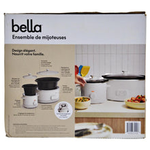 Load image into Gallery viewer, Bella Slow Cooker 2-Piece Set 6QT and 2QT Set
