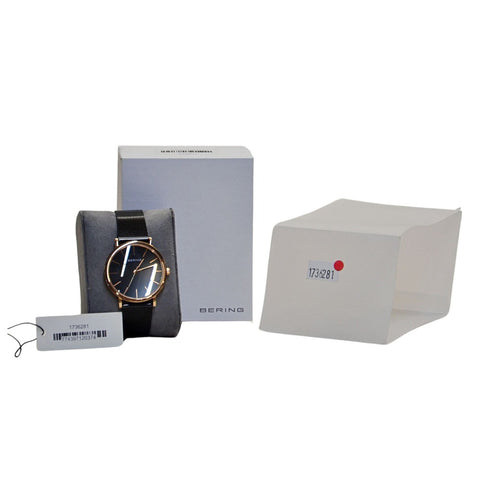 Bering Classic Ladies Analog Casual Watch Black/Rose Gold