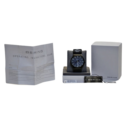 Bering Men's Solar Powered Casual Watch - Black