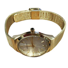 Load image into Gallery viewer, Bering Women&#39;s 11022-334 Gold Mesh Bracelet w/ White Dial Watch
