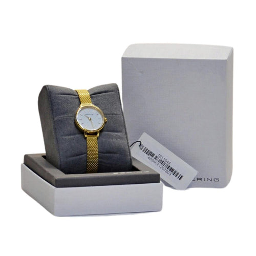 Bering Women's Classic 11022-334 Watch Gold-Tone/White Dial