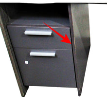 Load image into Gallery viewer, Bestar Meropa Small Computer Desk Walnut Grey-Liquidation Store
