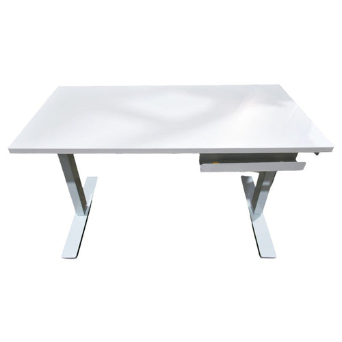 Bestar Viva Modern 120.9 (47.6 in.) Height Adjustable Desk White