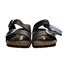 Load image into Gallery viewer, Birkenstock Ladies Arizona Big Buckle High Shine Slide Sandals US6M Black

