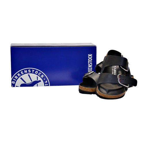 Birkenstock Ladies Arizona Big Buckle High Shine Slide Sandals US6M Black
