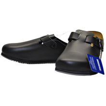 Load image into Gallery viewer, Birkenstock Men&#39;s Leather Slip-On Clog - US13 - Euro46 - Black
