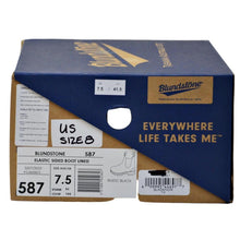 Load image into Gallery viewer, Blundstone Men&#39;s 587 Elastic Sided Boot Lined US8 - Rustic Black
