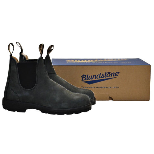 Blundstone Men's 587 Elastic Sided Boot Lined US8 - Rustic Black