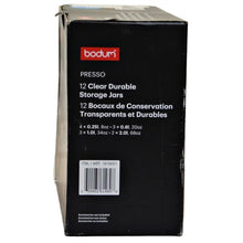 Load image into Gallery viewer, Bodum Durable Plastic Storage Jars 12-Pack - Black27.99-Liquidation
