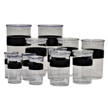 Load image into Gallery viewer, Bodum Durable Plastic Storage Jars 12-Pack - Black27.99
