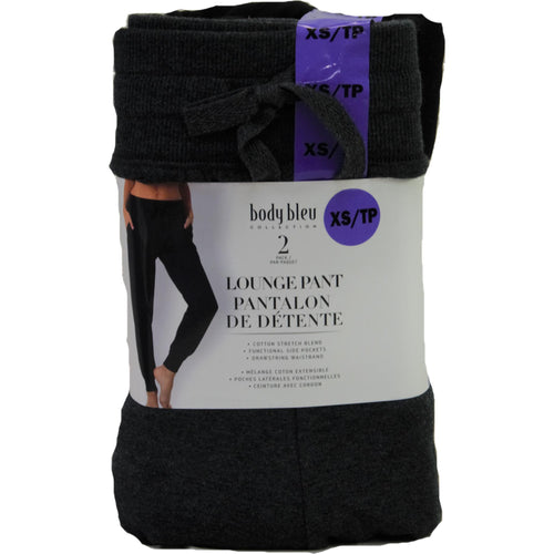 Body Bleu Lounge Pants 2Pk Black & Grey