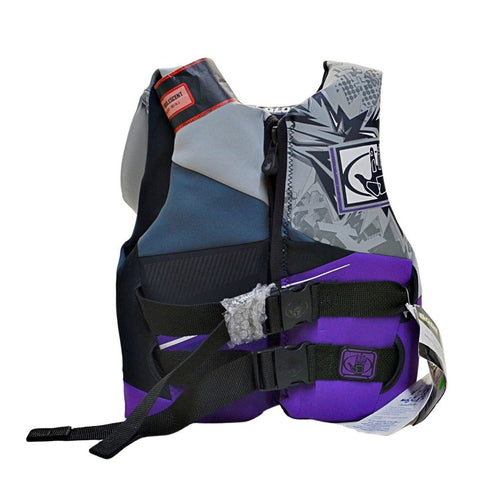 Body Glove Youth Life Jacket Grey with Purple 27 - 41kg