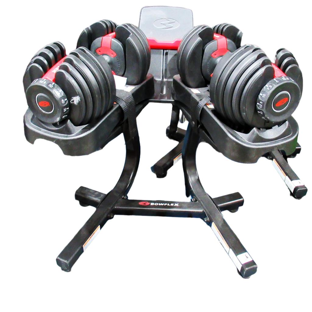 Select 552 Bowflex SelectTech 552 Dumbbells and Stand with Media Rack ...