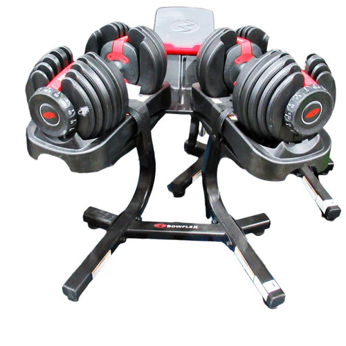 Bowflex SelectTech 552 Dumbbells and Stand with Media Rack