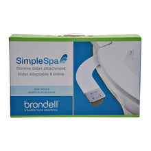 Load image into Gallery viewer, Brondell SimpleSpa Thinline Bidet Attachment with Dual Nozzles - White
