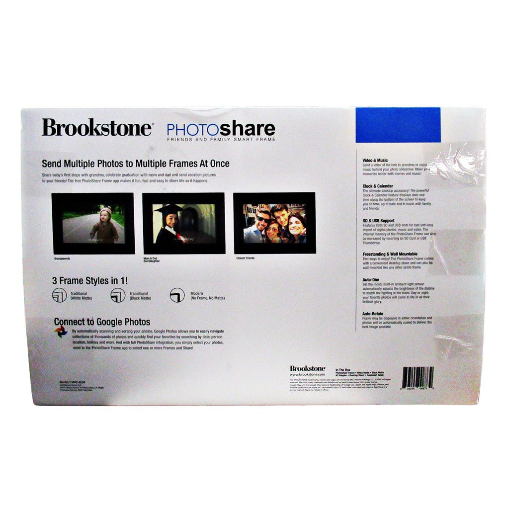 Brookstone PhotoShare 14 Smart Digital Picture Frame 8GB