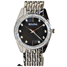 Load image into Gallery viewer, Bulova Ladies 96L317 Watch Black Dial
