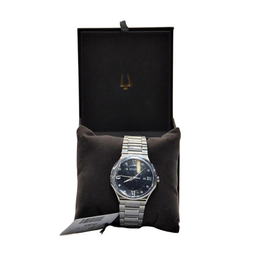 Bulova Men's 96D156 Diamond Accent Watch Silver-tone