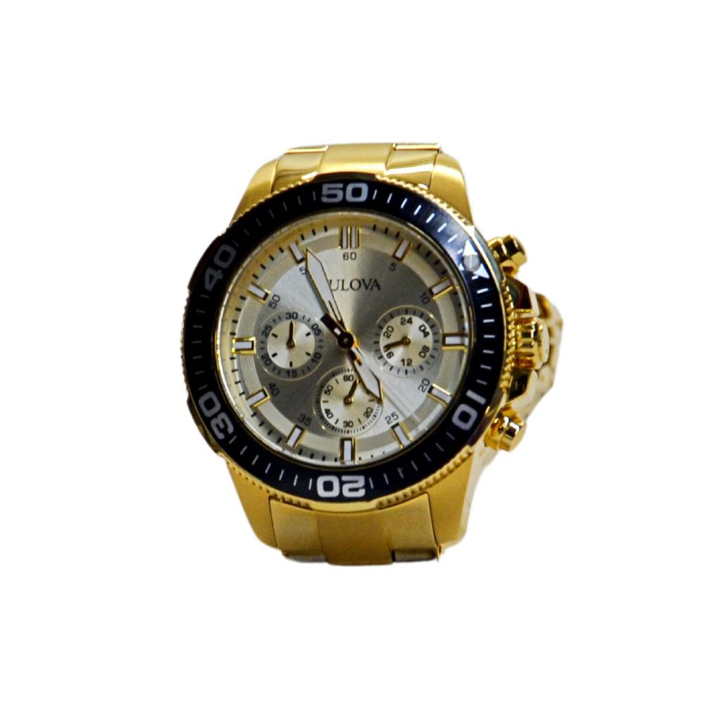 Bulova Men's 98A315 Sport Watch Gold/Black – Liquidation Nation