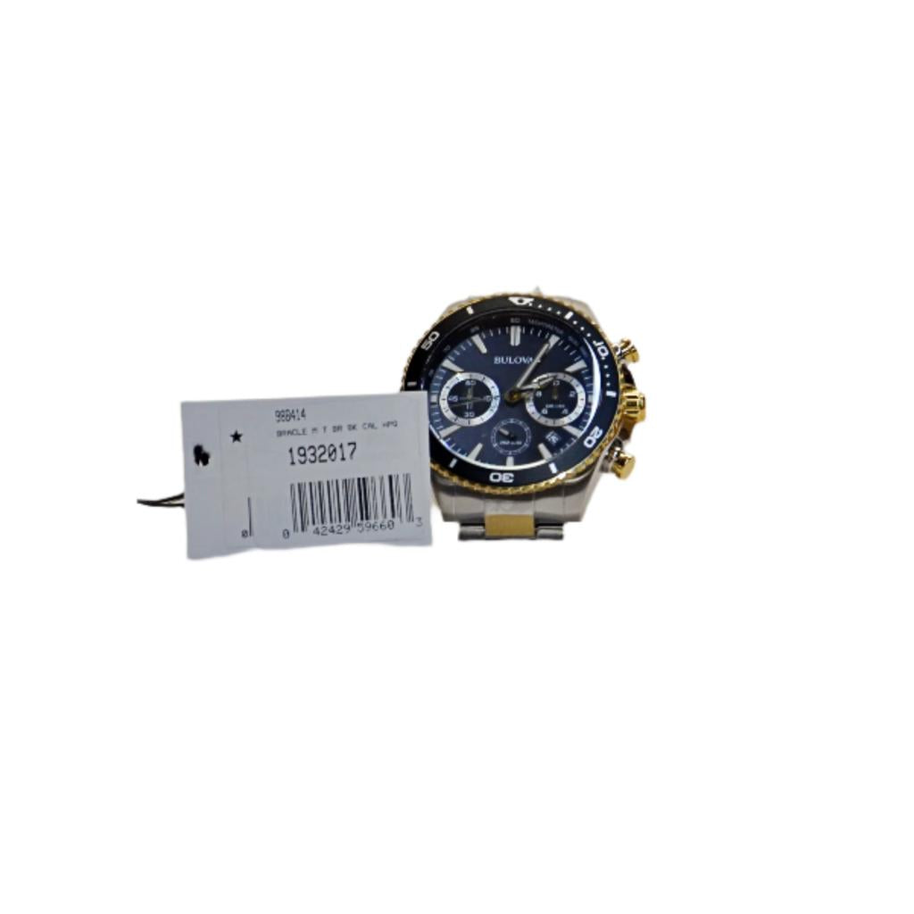 Bulova Men's 98B414 Classic Chronograph Black Dial Watch
