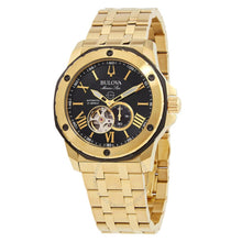 Load image into Gallery viewer, Bulova Men&#39;s Automatic Marine Star Gold-Tone Stainless Steel Bracelet Watch 45mm

