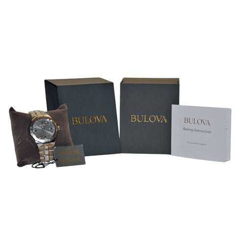 Bulova Men's Classic 98D181 Dress Watch - Grey/Silver