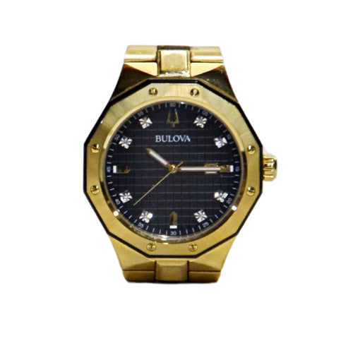 Bulova Men’s SS Classic Quartz 98D182 Gold Tone Watch