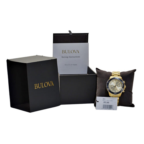 Bulova Men's Sport 98A315 Watch Gold/Black