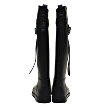 Load image into Gallery viewer, Burberry Knee High Rubber Rain Boots 8.5 (39) Black-Footwear-Liquidation Nation
