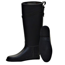 Load image into Gallery viewer, Burberry Knee High Rubber Rain Boots 8.5 (39) Black-Liquidation Store
