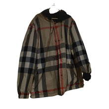 Load image into Gallery viewer, Burberry Reversible Hooded Jacket - Check-print/Black - XXL
