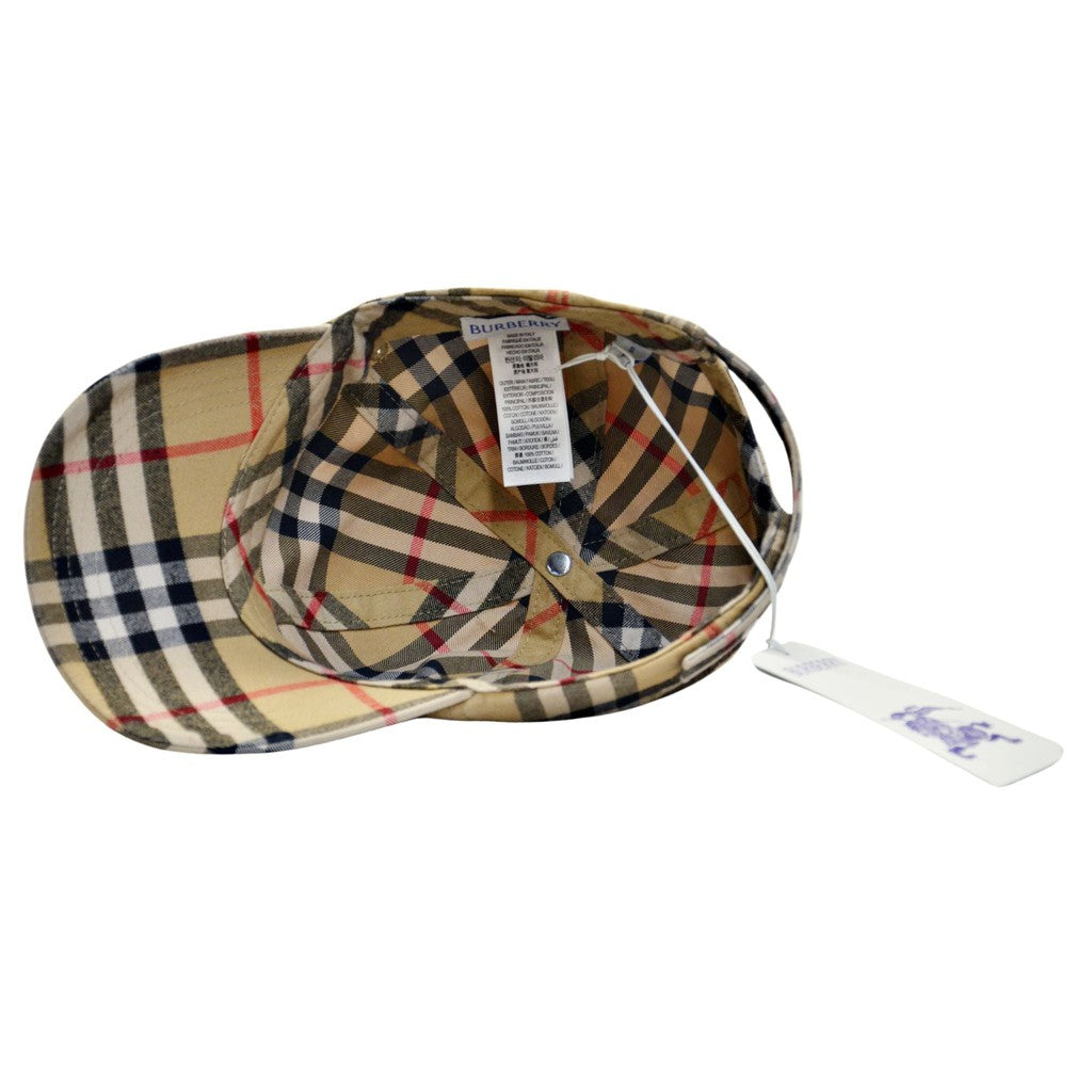 Burberry Unisex Archive-Beige Check Baseball-Style Cap - S