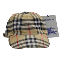 Load image into Gallery viewer, Burberry Unisex Archive-Beige Check Baseball-Style Cap - XS
