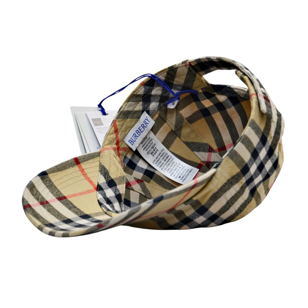 Burberry Unisex Archive-Beige Check Baseball-Style Cap - XS
