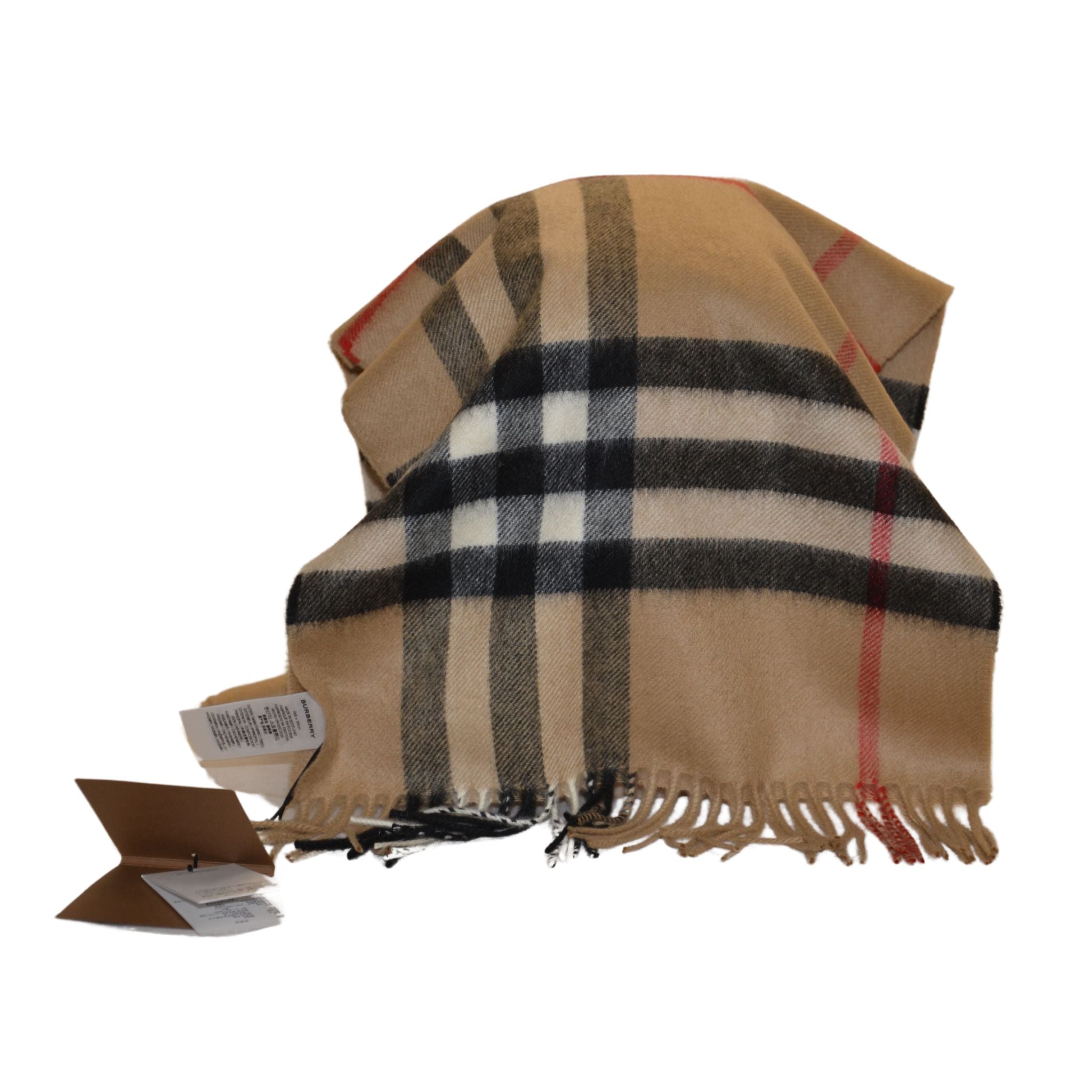 Burberry Archive Beige Scarf Burberry Wide-Check Cashmere Scarf