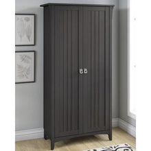 Load image into Gallery viewer, Bush Furniture Salinas Tall Storage Cabinet with Doors Vintage Black
