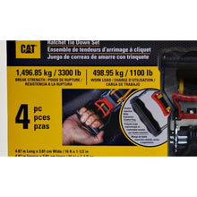 Load image into Gallery viewer, CAT Ratchet Tie Down Set 4-Pack
