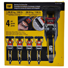 Load image into Gallery viewer, CAT Ratchet Tie Down Set 4-Pack
