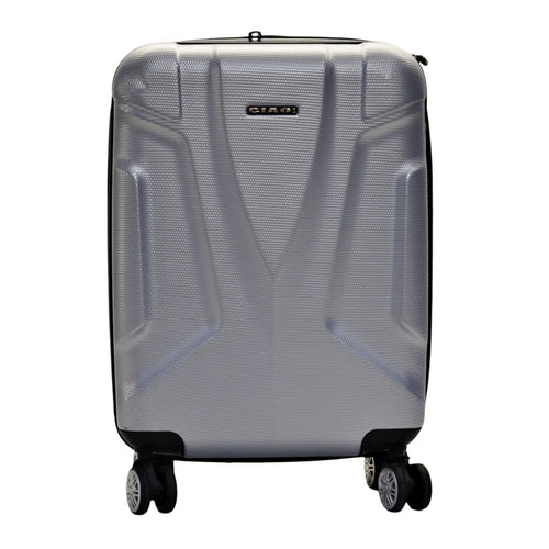 CIAO! Carry On 21 inch Silver Suitcase