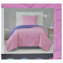 Load image into Gallery viewer, CRAYOLA 2PC Twin Coverlet Set - Purple/Pink
