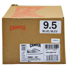 Load image into Gallery viewer, Camper Men&#39;s Peu Rambla Vulcan Shoe - Blue US 9.5
