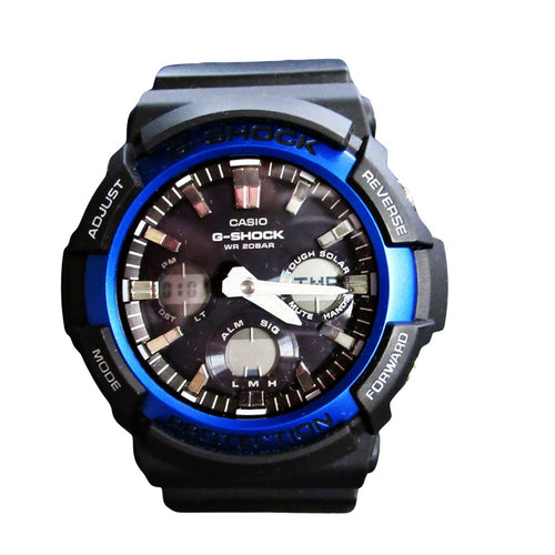 Casio Men's G-Shock Polyurethane Analog Quartz Sport Watch Black