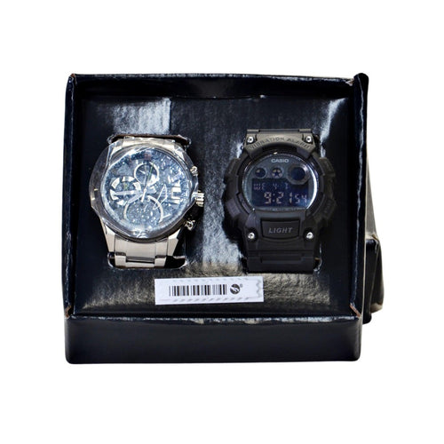 Casio Work and Play Men’s 2-watch Bundle EQS-940DB-1AVCR & W-735H-1BVCF