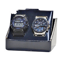 Load image into Gallery viewer, Casio Work and Play Men’s 2-watch Bundle (Model EQS-920DB-1B / TRT-110H-2A)
