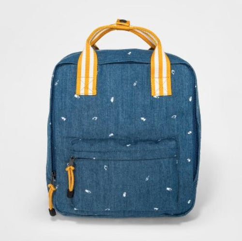 Cat & Jack Top Handle Blue, Yellow, and White Backpack