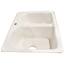 Load image into Gallery viewer, Cayton 33" 70/30 Offset Double-Bowl Cast Iron Drop-in Single Hole NH-6005-1-BI
