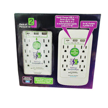 Load image into Gallery viewer, Charging Essentials USB/AC Wall Charging Outlets 2 Pack
