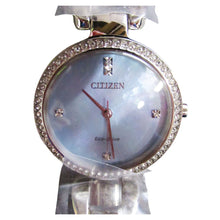 Load image into Gallery viewer, Citizen Eco-Drive Crystal Stainless Steel Women&#39;s Quartz Watch EM1030-53N
